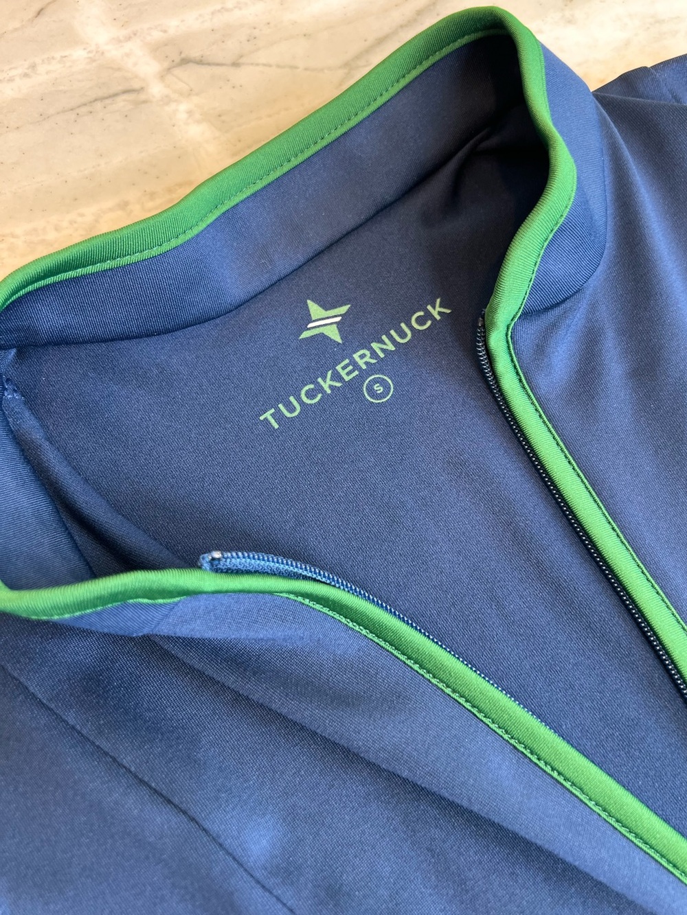 TUCKERNUCK Sport Roxana Half Zip Golf Tennis Dress Navy Vine Green NWT Small - Picture 10 of 16